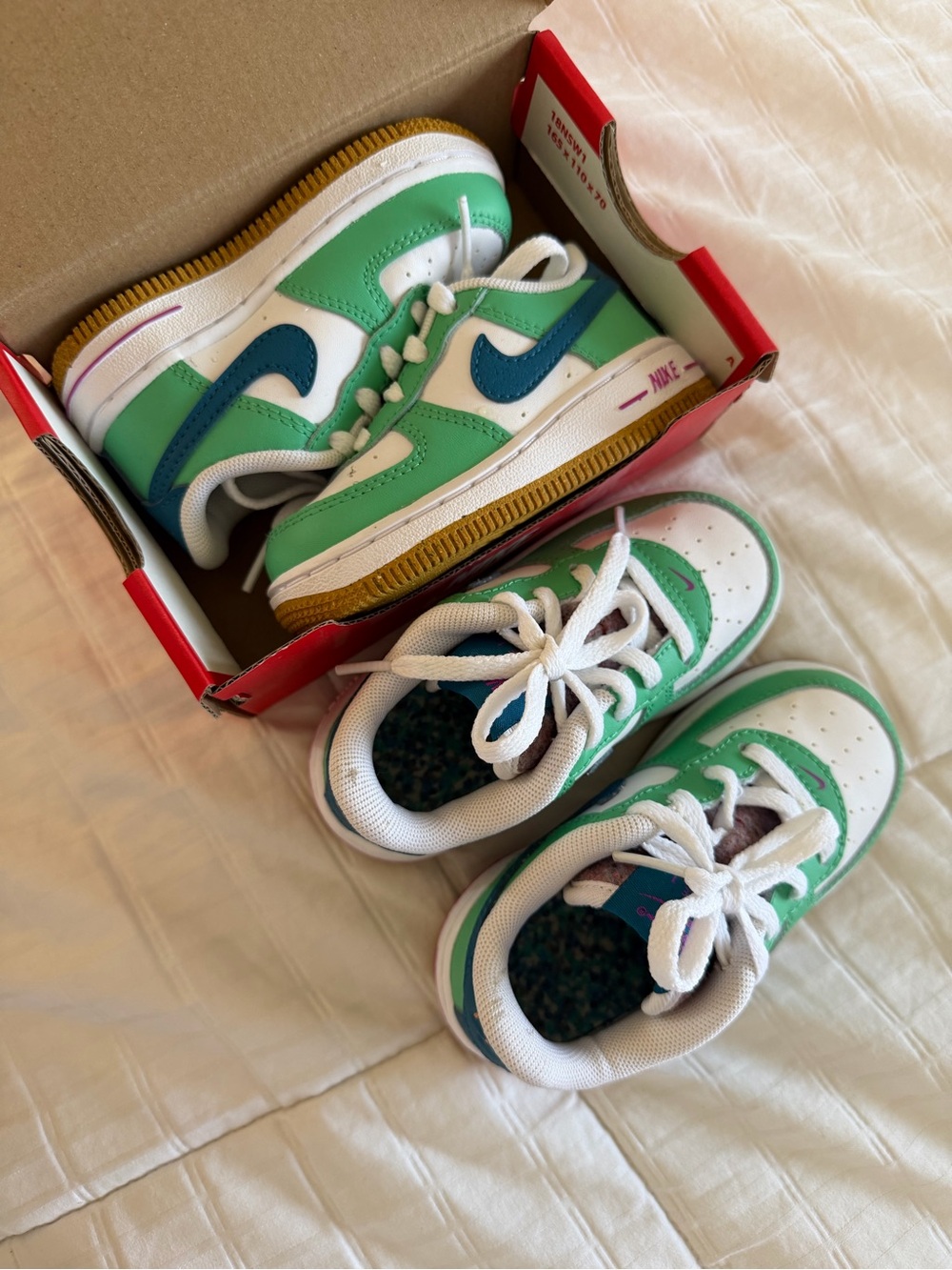 Two Pairs Toddler Nike Air Force 1’s